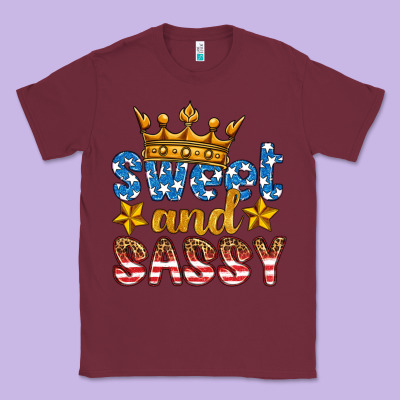 Usa Sweet And Sassy Classic Tee Designed By Hra Design Shop