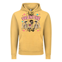 Vintage Mustard anti valentine club Vintage Hoodie - MaliasSmallBusiness