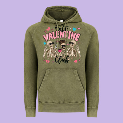 Vintage Hoodie anti valentine club