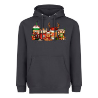 Smoke Reindeer Christmas Coffee Cups Heavyweight Hoodie - Jasminsmagicworld