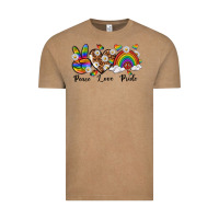 Vintage Coffee peace love pride Vintage Tee - texasbilliewilder
