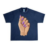 Navy nail Urban Heavy Tee - BarkalooDesign