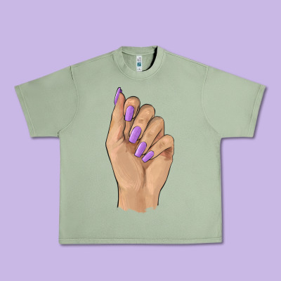Nail Urban Heavy Tee Designed By Barkaloodesign