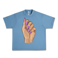 Pebble Blue nail Urban Heavy Tee - BarkalooDesign