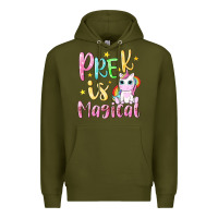 Army Green pre k is magical Premium Hoodie - NancyCooperArtShop