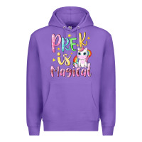 Purple pre k is magical Premium Hoodie - NancyCooperArtShop
