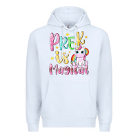 White pre k is magical Premium Hoodie - NancyCooperArtShop