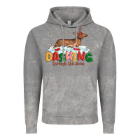 Cloud Rock dachshund through the snow Vintage Hoodie - MaliasSmallBusiness