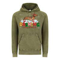 Dachshund Through The Snow Vintage Hoodie | Teevron