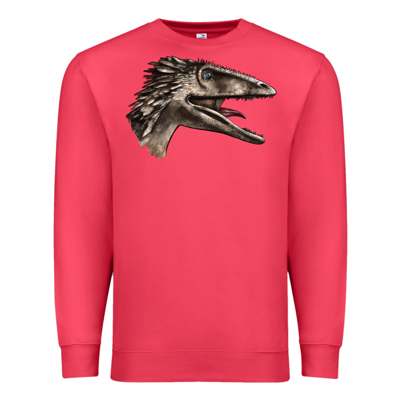 Deinonychus Face Premium Sweatshirt by LillyAllenDesigns | Teevron