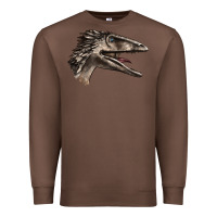 Chestnut Deinonychus Face Premium Sweatshirt - LillyAllenDesigns