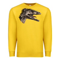 Lemon Deinonychus Face Premium Sweatshirt - LillyAllenDesigns