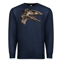 Navy Deinonychus Face Premium Sweatshirt - LillyAllenDesigns