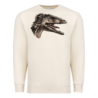 Sandshell Deinonychus Face Premium Sweatshirt - LillyAllenDesigns