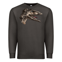 Smoke Deinonychus Face Premium Sweatshirt - LillyAllenDesigns