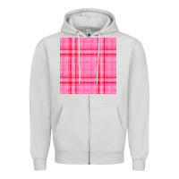 Dove Grey valentines day plaid seamless pattern Zipper Hoodie - BundleAndBundleShop