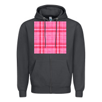 Smoke valentines day plaid seamless pattern Zipper Hoodie - BundleAndBundleShop