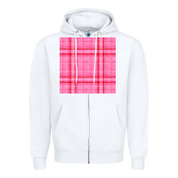 White valentines day plaid seamless pattern Zipper Hoodie - BundleAndBundleShop