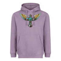 Western Cross Wings Heavyweight Hoodie | Teevron
