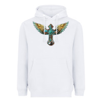White western cross wings Heavyweight Hoodie - BarkalooDesign