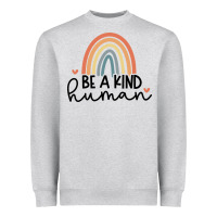 Heather Grey be a kind Heavyweight Sweatshirt - Unal Design