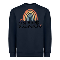 Navy be a kind Heavyweight Sweatshirt - Unal Design