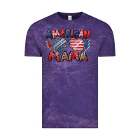 Cloud Purple American mama Vintage Tee - Zillion Design Studio