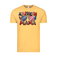 Vintage Mustard American mama Vintage Tee - Zillion Design Studio
