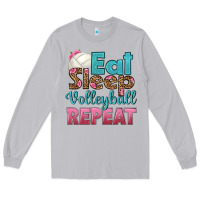 Moon Dust eat sleep volleyball repeat Long Sleeve Tee - HRA Design Shop