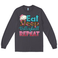Smoke eat sleep volleyball repeat Long Sleeve Tee - HRA Design Shop
