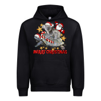 Black Merry Christmas Tortoise And Koala Urban Hoodie - LillyAllenDesigns