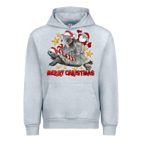 Heather Grey Merry Christmas Tortoise And Koala Urban Hoodie - LillyAllenDesigns