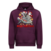 Mauve Wine Merry Christmas Tortoise And Koala Urban Hoodie - LillyAllenDesigns