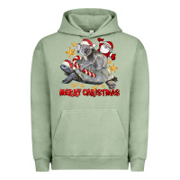 Pigment Oil Green Merry Christmas Tortoise And Koala Urban Hoodie - LillyAllenDesigns
