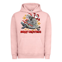 Pigment Salmon Merry Christmas Tortoise And Koala Urban Hoodie - LillyAllenDesigns