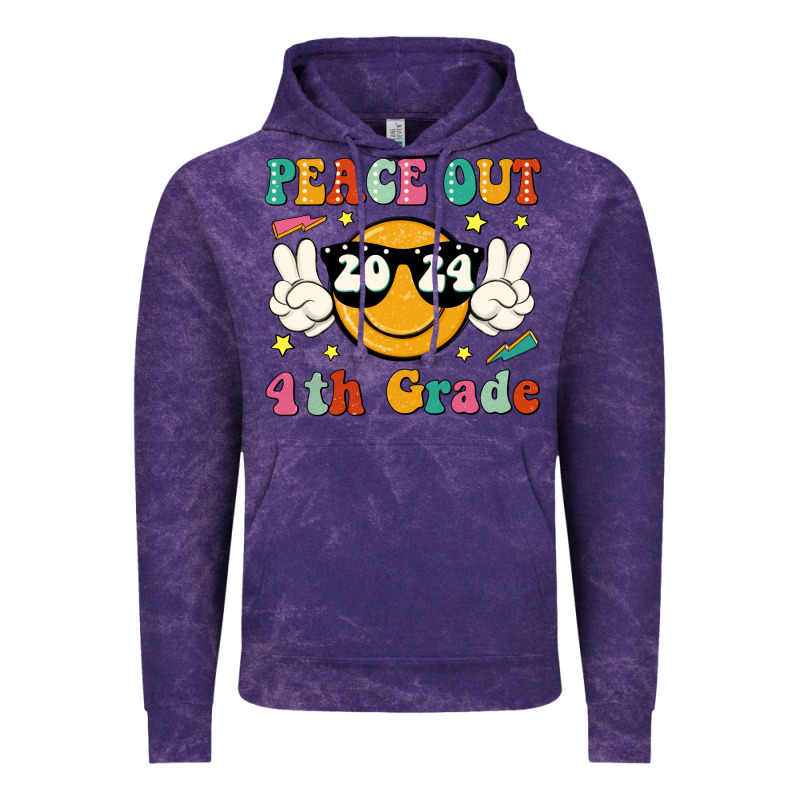 Peace Out 2024 4th Grade Vintage Hoodie by JahusDesignShop | Teevron