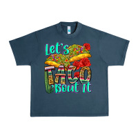 Midnight Navy let's taco bout it Urban Heavy Tee - Zillion Design Studio