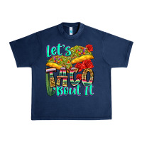Navy let's taco bout it Urban Heavy Tee - Zillion Design Studio