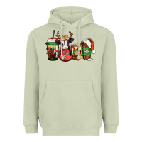 Matcha christmas baby calf coffee cups Heavyweight Hoodie - Jasminsmagicworld