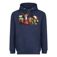 Navy christmas baby calf coffee cups Heavyweight Hoodie - Jasminsmagicworld