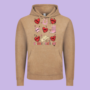 Howdy Valentine Copy Vintage Hoodie Designed By Maliassmallbusiness