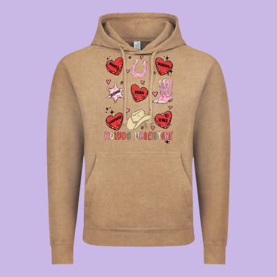 Vintage Hoodie howdy valentine copy