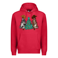 Cardinal cowhide with gemstones trees Premium Hoodie - MaliasSmallBusiness