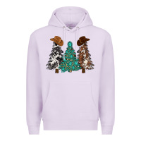 Lilac cowhide with gemstones trees Premium Hoodie - MaliasSmallBusiness