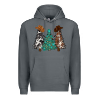 Rock cowhide with gemstones trees Premium Hoodie - MaliasSmallBusiness