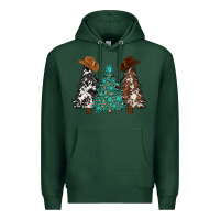 Sports Green cowhide with gemstones trees Premium Hoodie - MaliasSmallBusiness