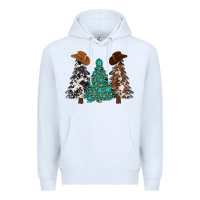 White cowhide with gemstones trees Premium Hoodie - MaliasSmallBusiness