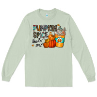 Matcha pumpkin spice kinda girl Long Sleeve Tee - CowhideDigitalArt