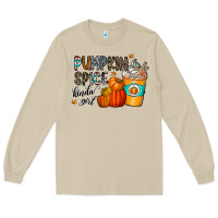 Mushroom pumpkin spice kinda girl Long Sleeve Tee - CowhideDigitalArt