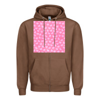 Chestnut valentines day heart seamless pattern Zipper Hoodie - BundleAndBundleShop